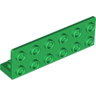 Lego Bracket 1 x 6 - 2 x 6 Inverted / Green