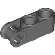 Lego Technic Axle and Pin Connector Perpendicular 3L with 2 Pin Holes / Dark Bluish Gray