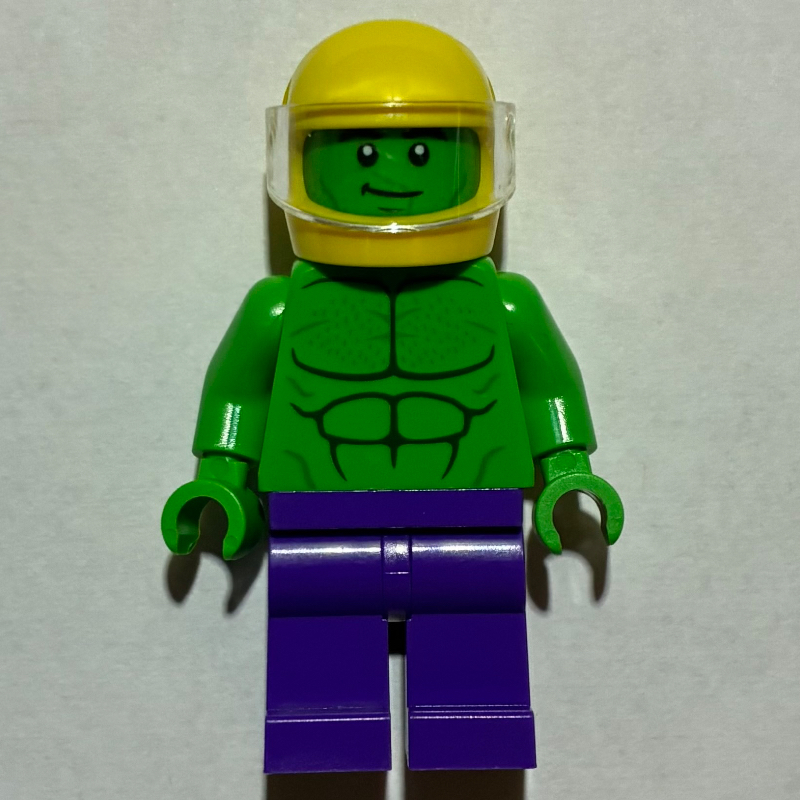 Lego Hulk, Minifig, Yellow Helmet