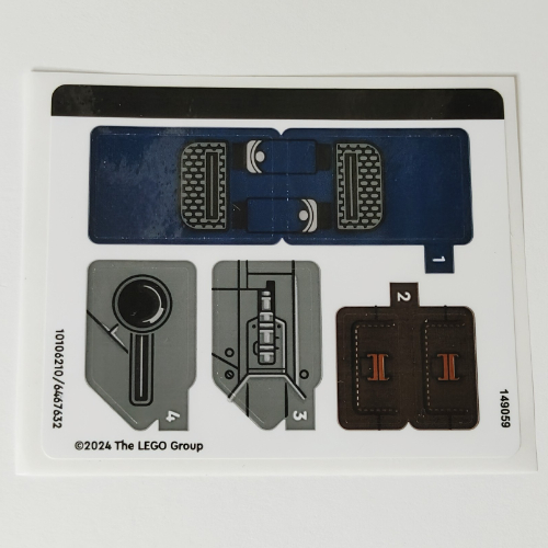 Lego Sticker Sheet for Set 76282-1