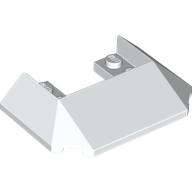 Lego Brick Wedged, Sloped 45° 6 x 4 Double / 33°, 9 Bottom Tubes [Train Roof]