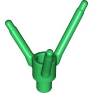 Lego Plant, Flower Stem with Bottom Bar / Green