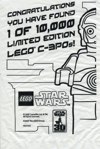 Lego Gold chrome plated C-3PO