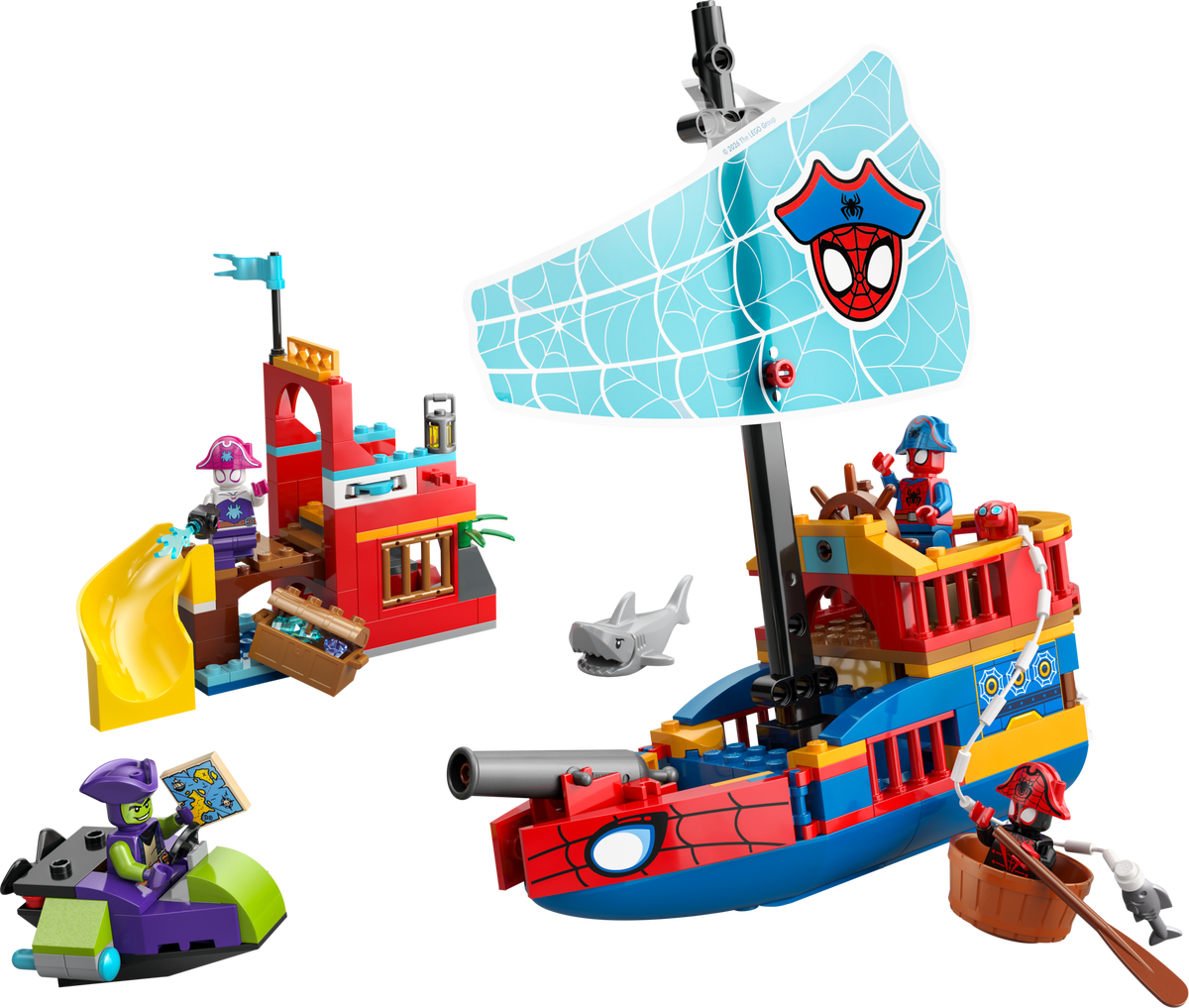 Lego Team Spidey Pirate Ship
