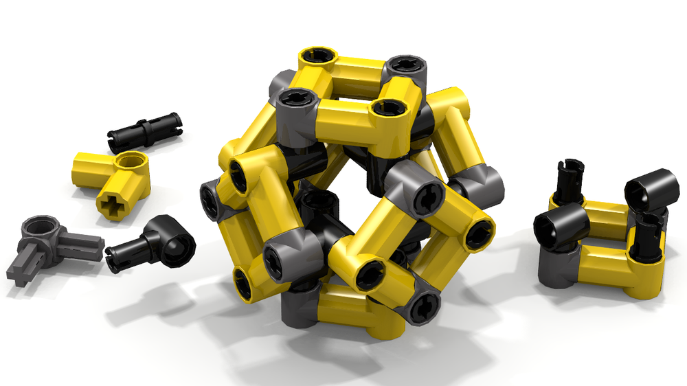 Lego Truncated Octahedron (Technic Sphere)