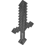 Lego Weapon Sword Blocky / Pearl Titanium