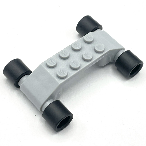 Lego Sports Skateboard Base with Four Wheels from McDonald's Promotional Set / Light Bluish Gray