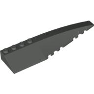 Lego Brick Wedged, Curved 12 x 3 Right / Dark Gray