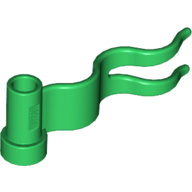 Lego Flag 4 x 1 Wavy [First Wave Right] / Green
