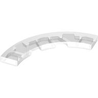 Lego Tile 4 x 4 Curved, Macaroni / Trans-Clear