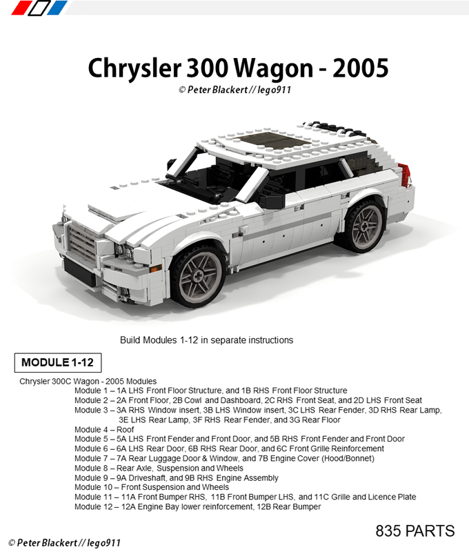 Lego Chrysler 300 Wagon (2005) - Miniland 1:21 Advanced