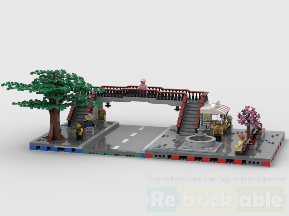 Lego City Walkway Overpass