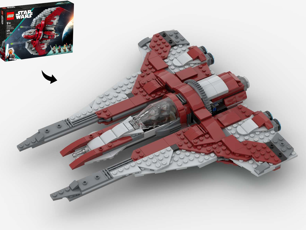Lego Mandalorian Kom'rk Class Gauntlet Starfighter - Alternate Build of 75362 Ahsoka Tano's T-6 Shuttle