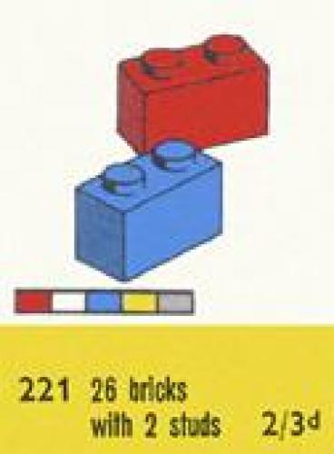 Lego 1 x 2 Bricks