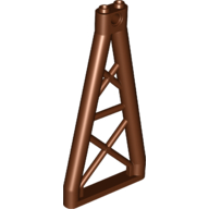 Lego Support 1 x 6 x 10 Girder Triangular / Reddish Brown
