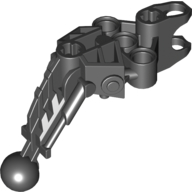 Lego Large Figure Skeletal, Limb, Angular with Ball Joint and Ball Socket (Solek) / Black