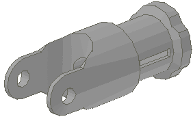 Lego Technic, Universal Joint 4L, End / Light Gray