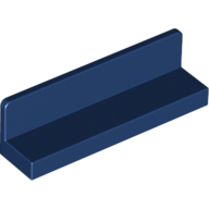 Lego Panel 1 x 4 x 1 with Rounded Corners [Thin Wall] / Dark Blue