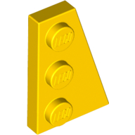 Lego Wedge Plate 3 x 2 Right / Yellow