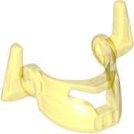 Lego Headwear Accessory Visor with Horns / Trans-Yellow