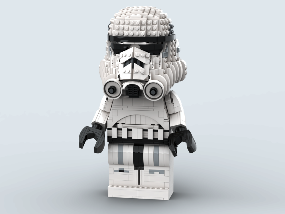 Lego Maxifigure stand for LEGO Storm trooper helmet