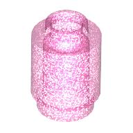 Lego Brick Round 1 x 1 Open Stud / Opal Trans-Dark Pink