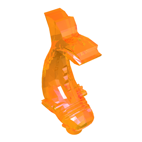 Lego Animal, Fish, Ornamental / Trans-Orange