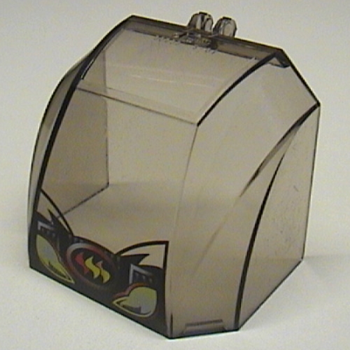 Lego Windscreen 4 x 6 x 4 Canopy with Hinge and Flames Headlights Print