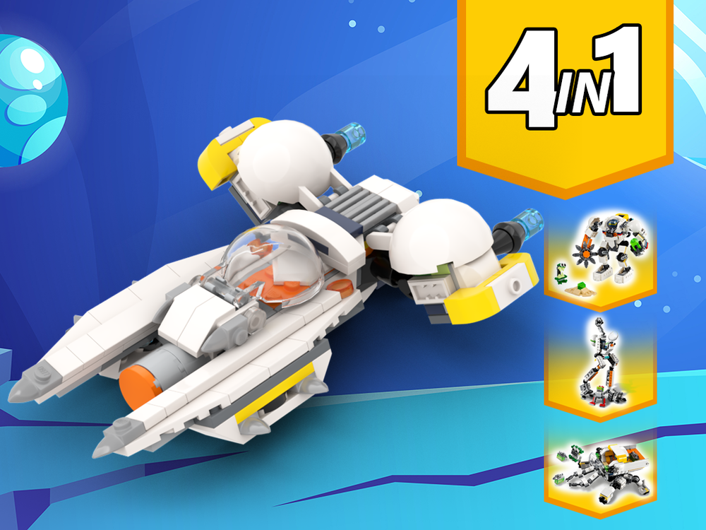 Lego 31115 Spaceship Alternative Build