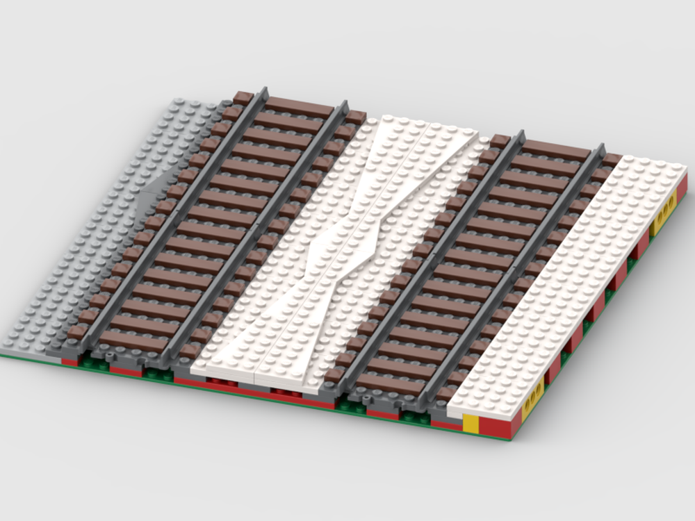 Lego Winter Village Double Track MILS Plate