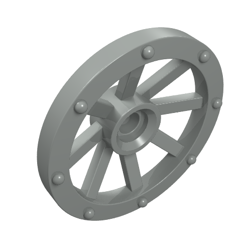 Lego Wheel Wagon Small (27mm D.) / Light Gray