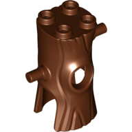 Lego Costume Tree Trunk with Branch, Hole for Face / Reddish Brown