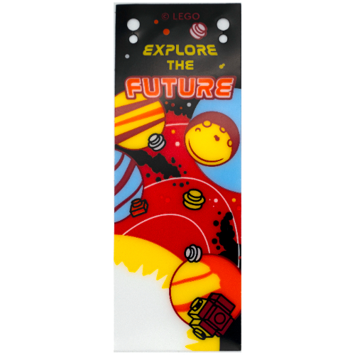 Lego Banner, 'EXPLORE THE FUTURE' Space Print
