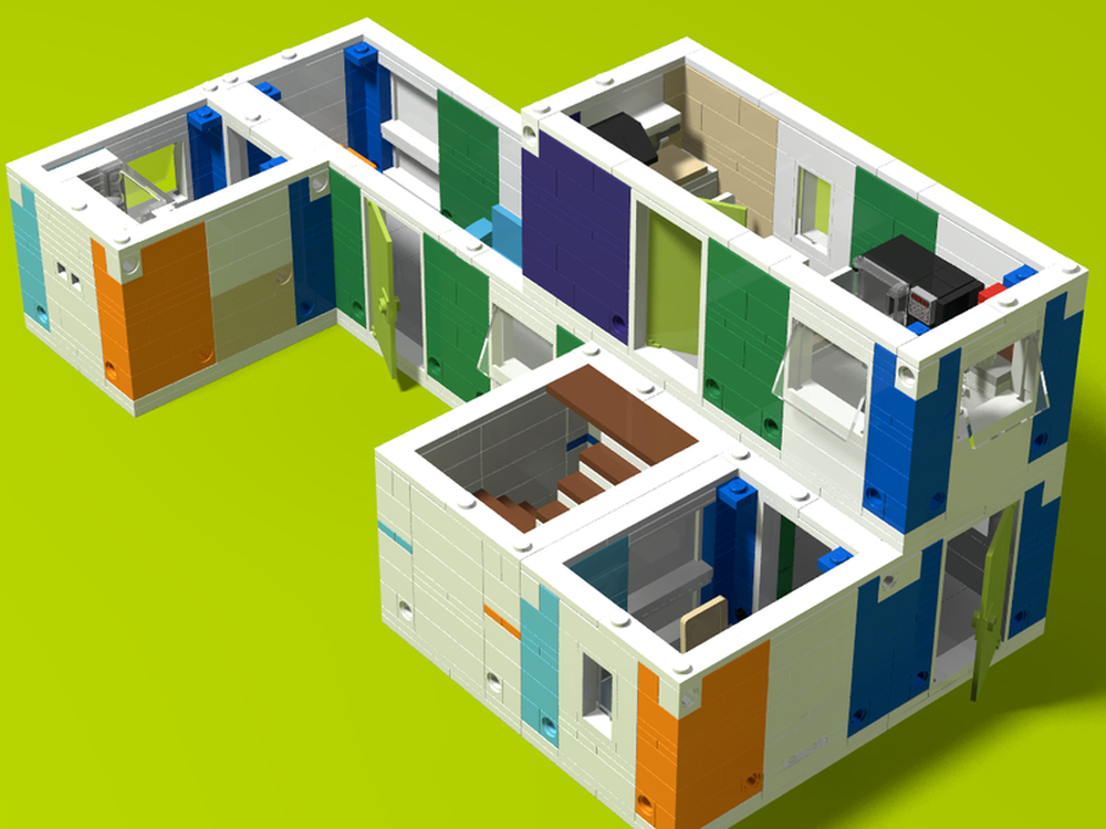 Lego Modular living container -> container