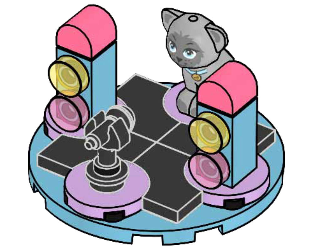 Lego Kitten on Karaoke Stage