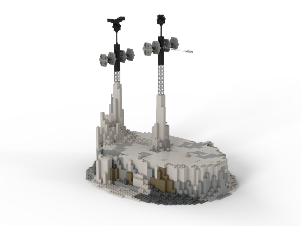 Lego Mini Size "Hoth" Style Stand for ISD & Imperial Army