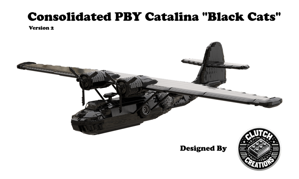Lego Clutch Creations Black Cat PBY Version 2