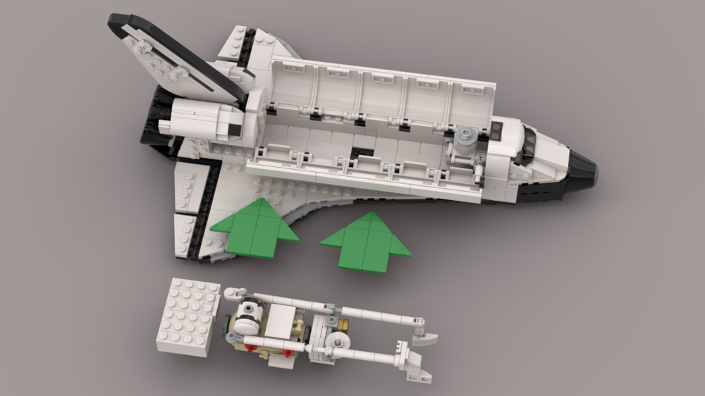 Lego 1:110 STS-132 KingsKnight Shuttle Mod