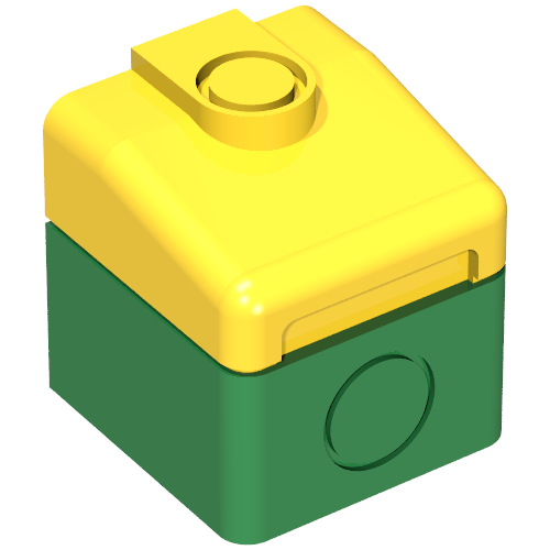 Lego Duplo Train Cabin End with Yellow Top