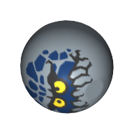 Lego Technic Ball Joint, Graveller Type 2 Closed Mouth Print / Sand Blue
