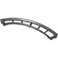 Lego Vehicle Track, Roller Coaster, Curve Ramp 13 x 13 x 3 / Pearl Titanium