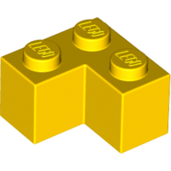 Lego Brick 2 x 2 Corner / Yellow