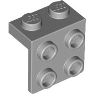 Lego Bracket 1 x 2 - 2 x 2 / Light Bluish Gray