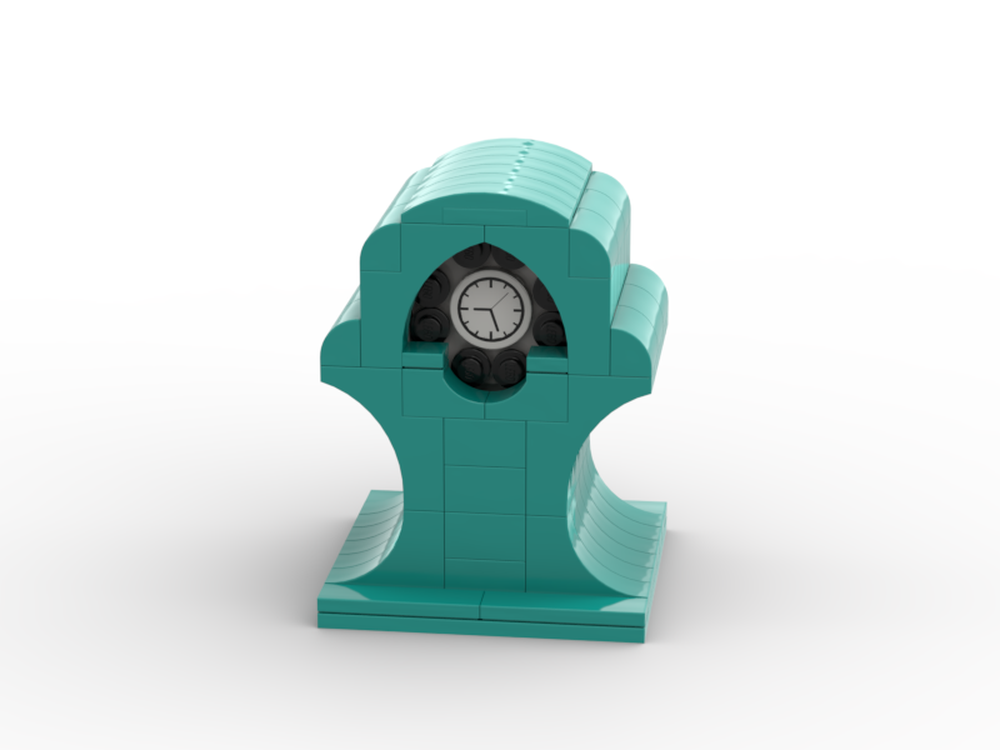 Lego Turquoise Clock