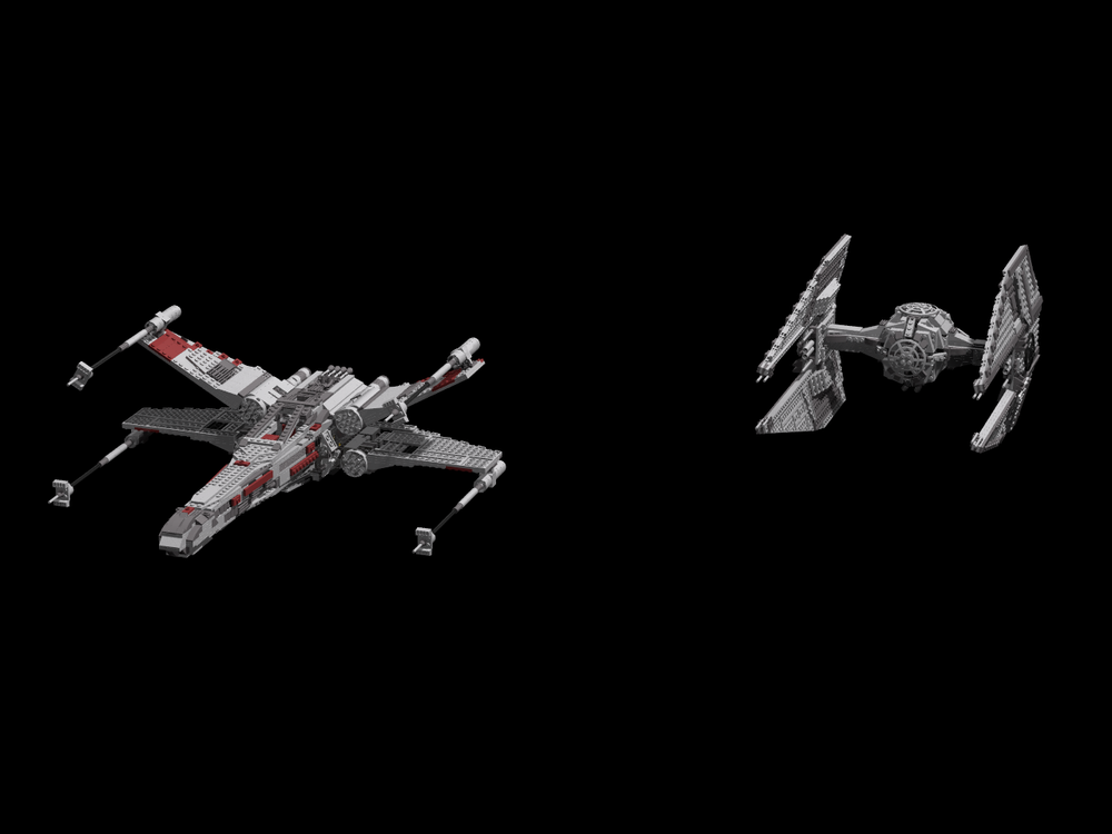 Lego X Wing & Tie Interceptor
