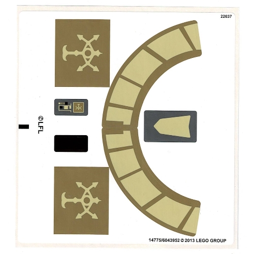 Lego Sticker Sheet for Set 75024-1 / [No Color/Any Color]
