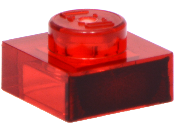 Lego Plate 1 x 1 with Black Side Pattern
