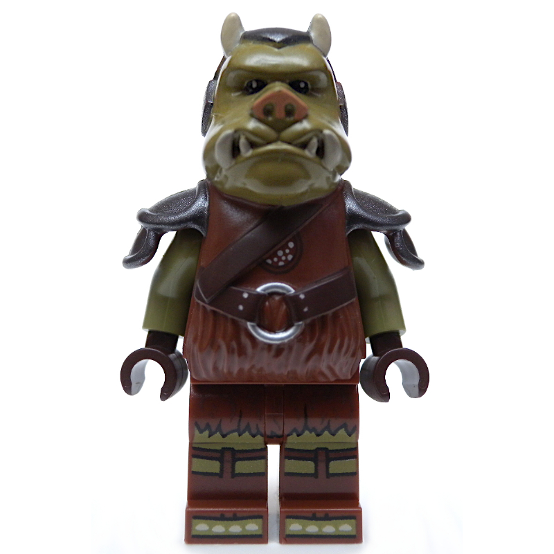Lego Gamorrean Guard, Printed Head, Dark Brown Hands