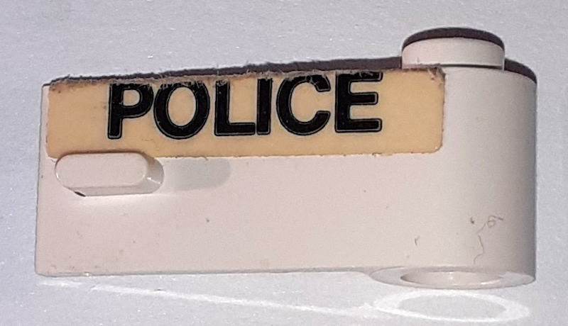Lego Door 1 x 3 x 1 Right with Wide 'POLICE' Pattern (Sticker) - Set 621