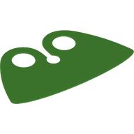 Lego Neckwear Cape Collar, High Rounded, Wide / Bright Green